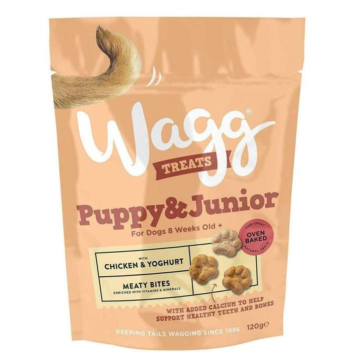 Wagg Puppy & Junior Dog Treats with Chicken & Yogurt 120g