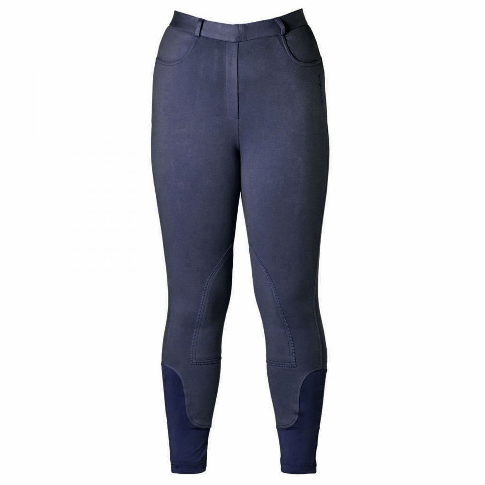 Firefoot Ladies Farsley Fleece Lined Stretch Breeches in Navy#Navy