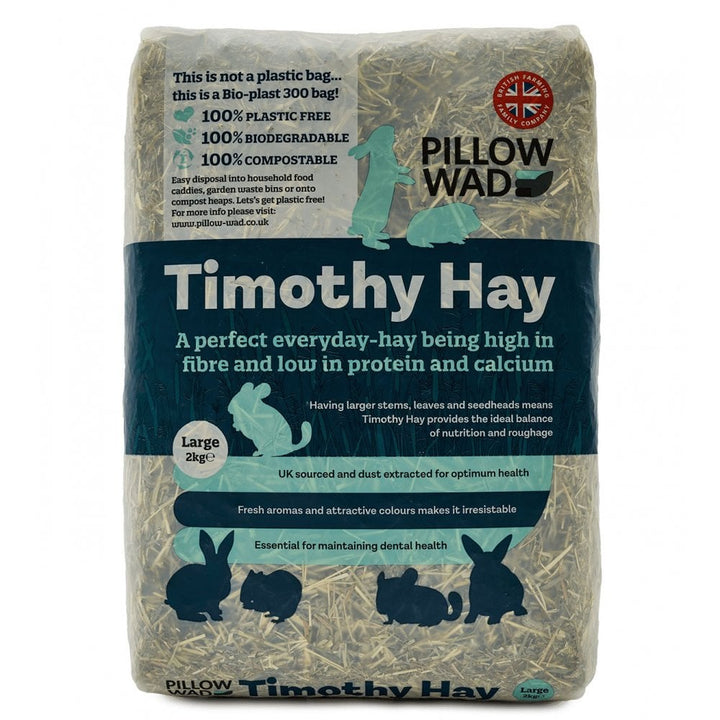 Pillow Wad Bio Timothy Hay for Rabbits & Small Pets 2kg