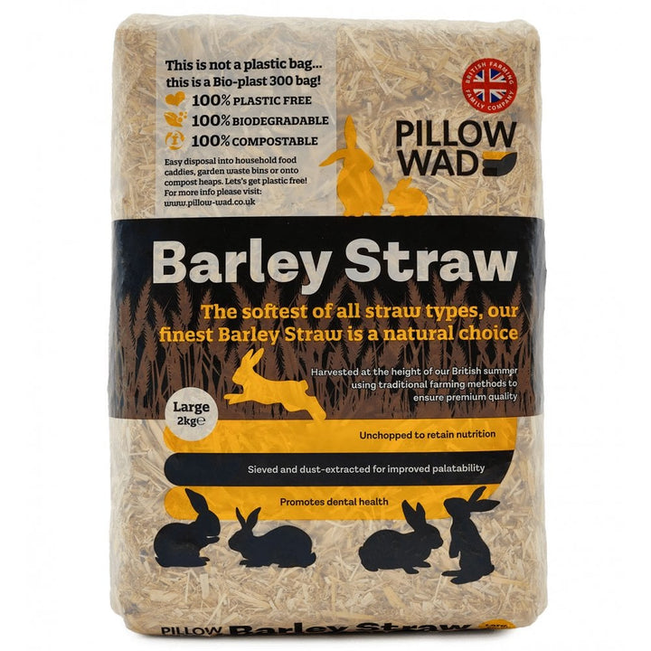 Pillow Wad Bio Barley Straw Bedding For Small Pets 2kg