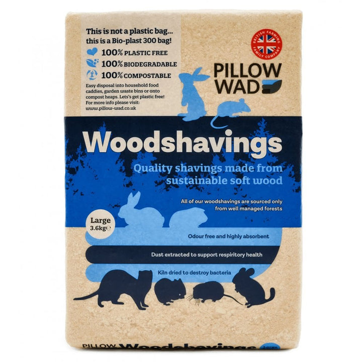 Pillow Wad Bio Woodshavings Bedding for Small Pets 3.6kg
