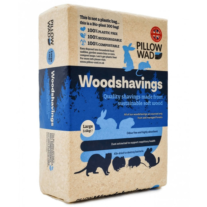 Pillow Wad Bio Woodshavings Bedding for Small Pets