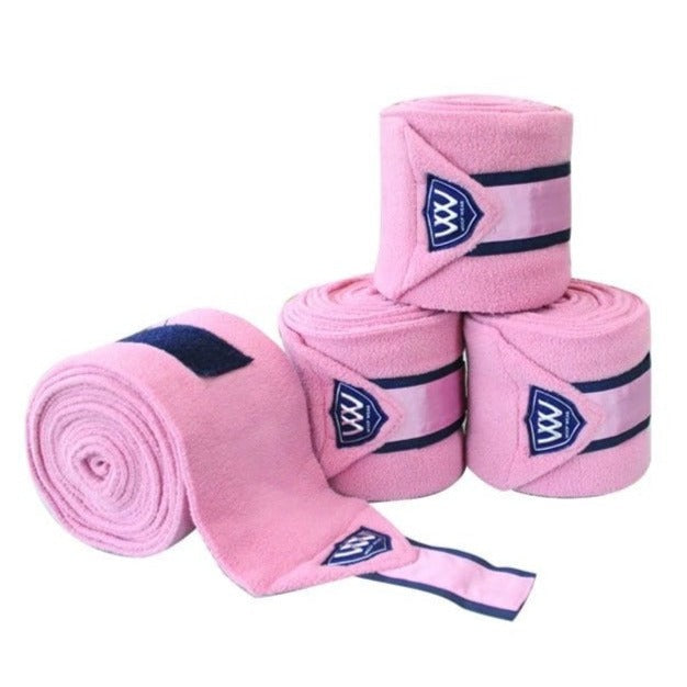 The Woof Wear Vision Polo Bandages in Rose Gold#Pink