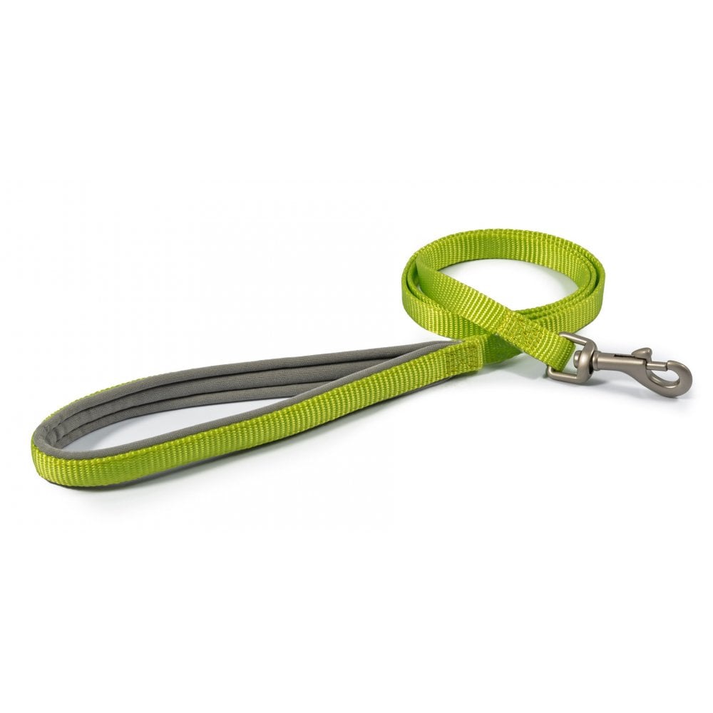 The Ancol Viva Padded Snap Lead in Lime#Lime