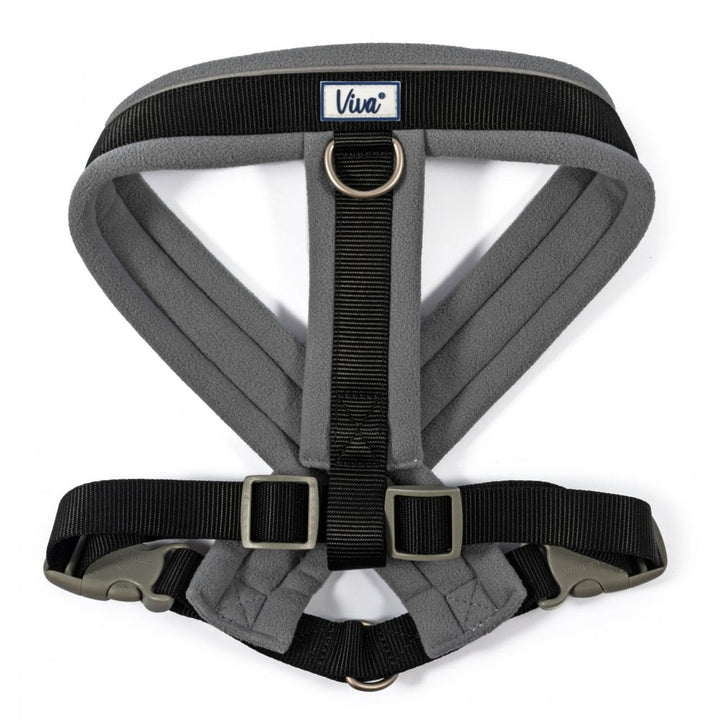 The Ancol Viva Padded Harness for Dogs in Black#Black