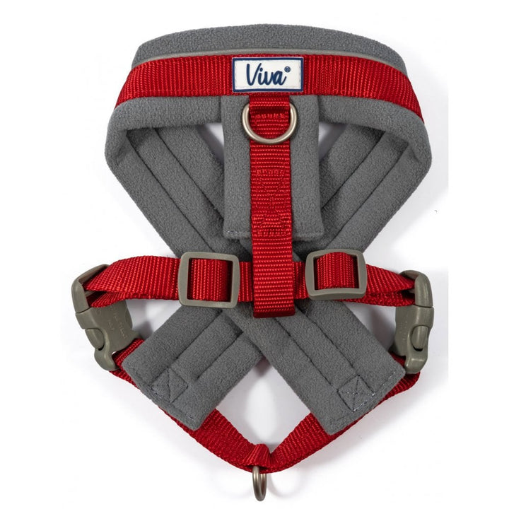 The Ancol Viva Padded Harness for Dogs in Red#Red