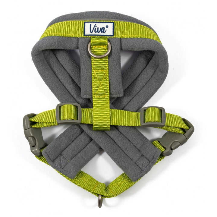 The Ancol Viva Padded Harness for Dogs in Lime#Lime