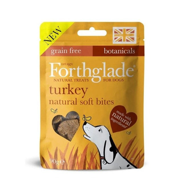 Forthglade Natural Soft Bite Treats Turkey For Dogs 90g
