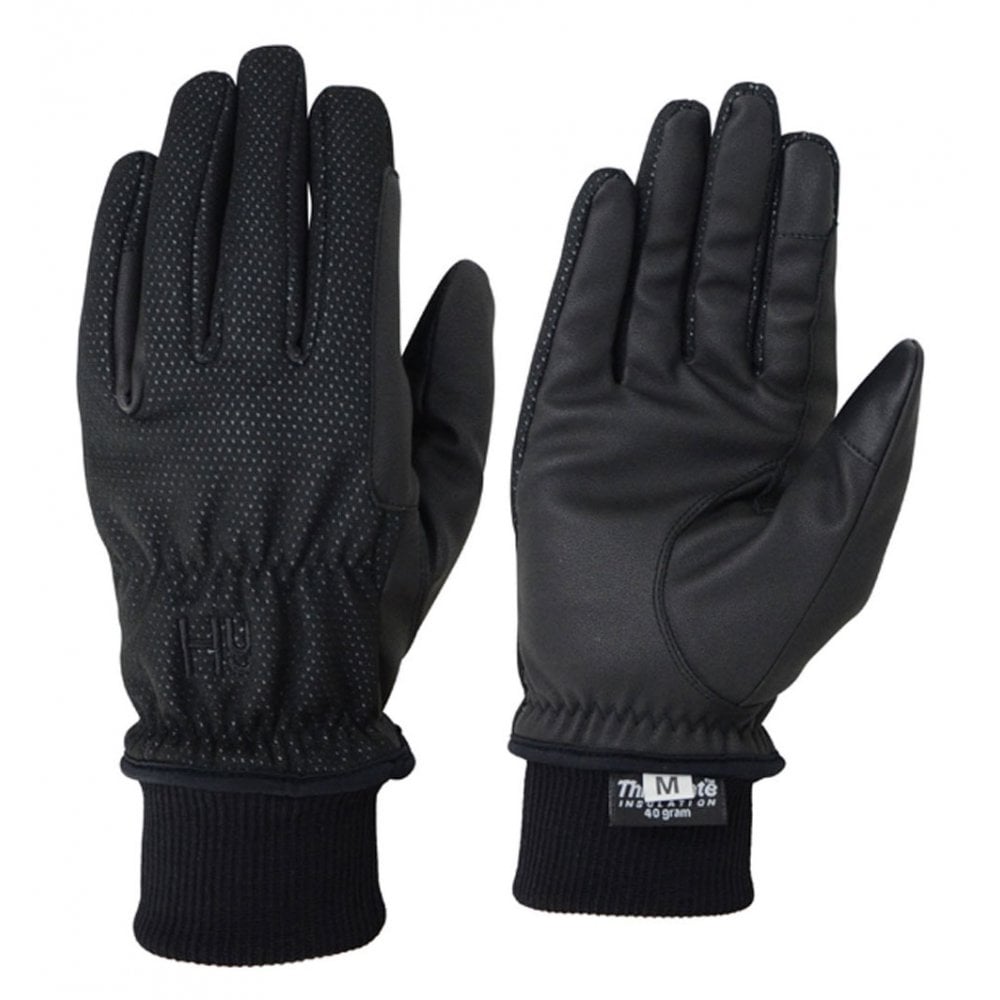 The Hy5 Storm Breaker Thermal Riding Gloves in Black#Black