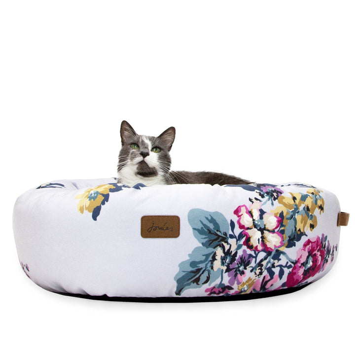 Joules Printed Doughnut Cat Bed