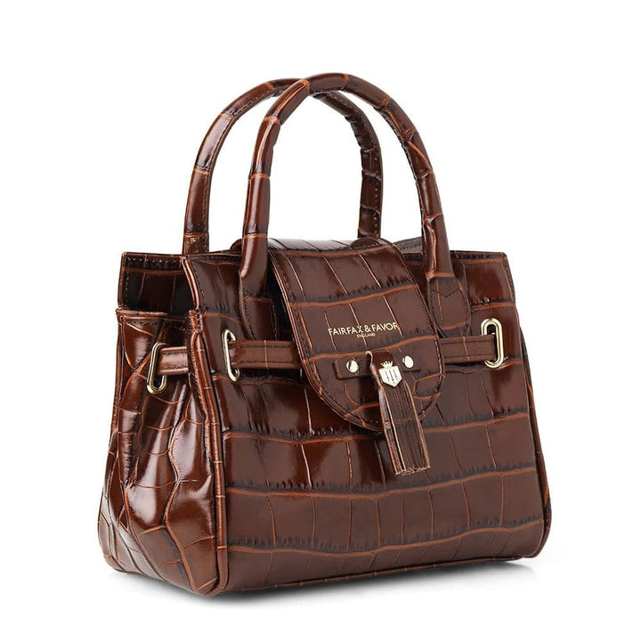 Fairfax & Favor Ladies Mini Windsor Conker Leather Handbag