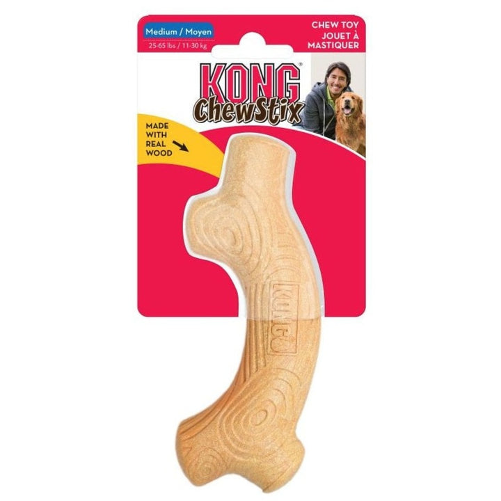 The KONG Chewstix Stick Dog Toy in Cream#Cream