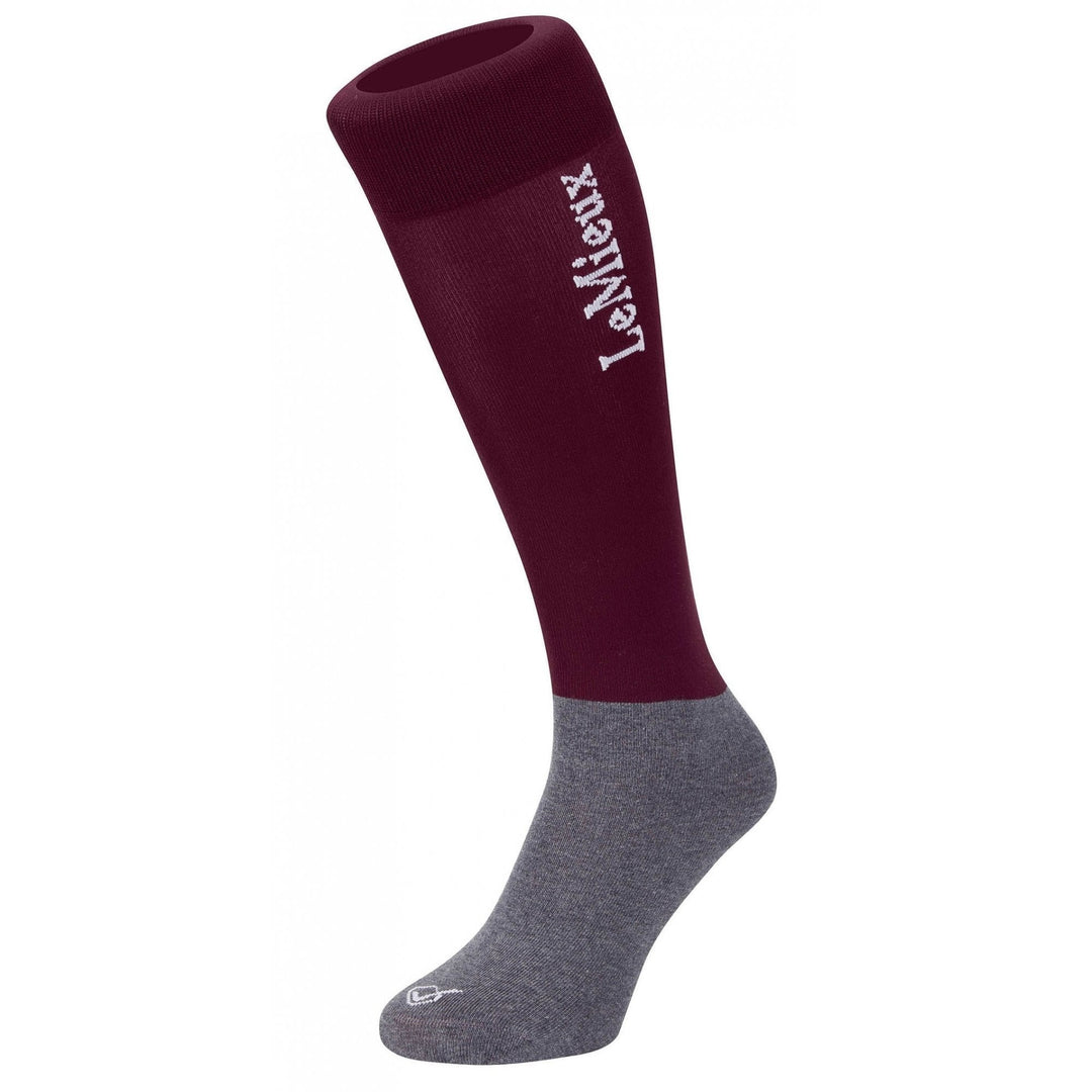 The LeMieux Competition Sock in Burgundy#Burgundy