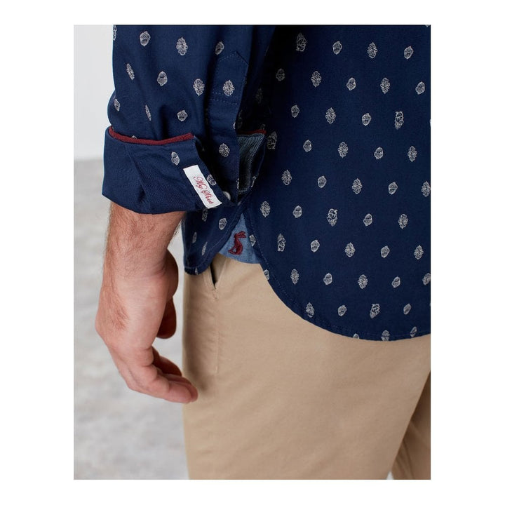 Joules Mens Invitation Classic Shirt#Navy Print