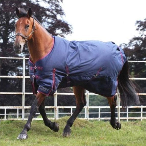 The Gallop Trojan Classic 50g Lightweight Standard Turnout in Navy#Navy