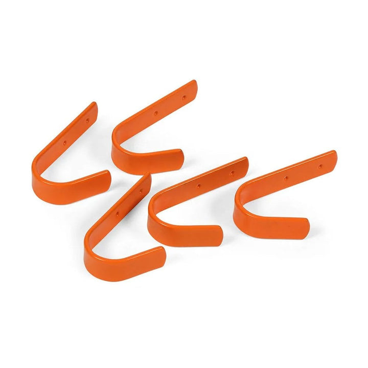 The Shires Ezi-Kit Stable Hooks Small Set of 5 in Orange#Orange