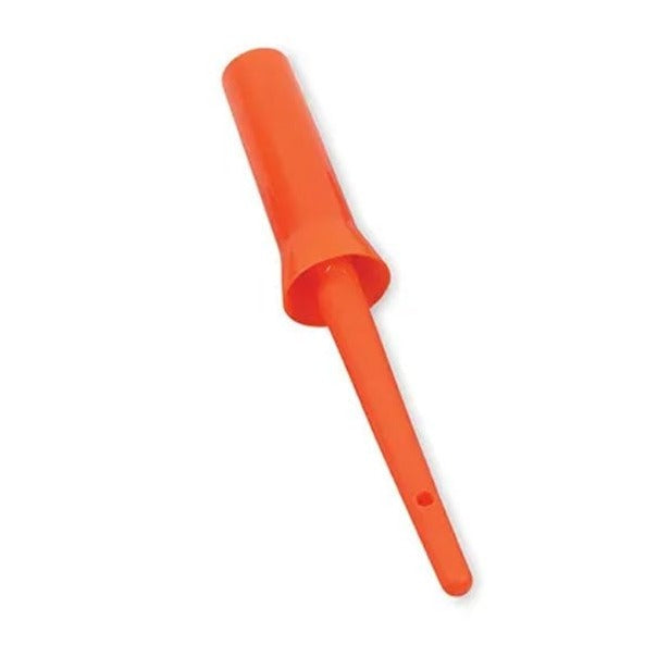 The Shires Ezi-Groom Plastic Hoof Oil Brush in Orange#Orange