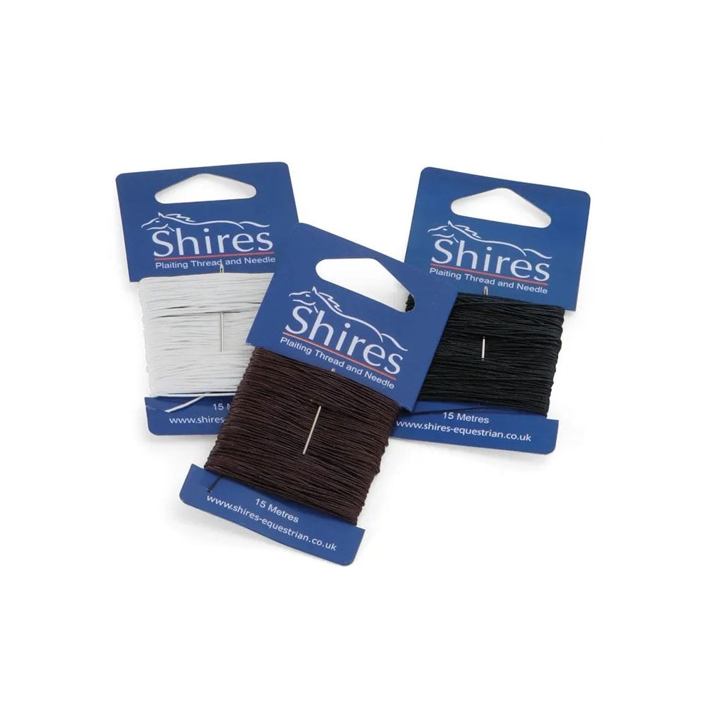 The Shires Ezi-Groom Plaiting Thread in Black#Black