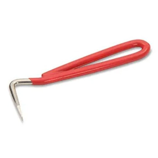 The Shires Ezi Groom Pear Shaped Hoof Pick in Red#Red