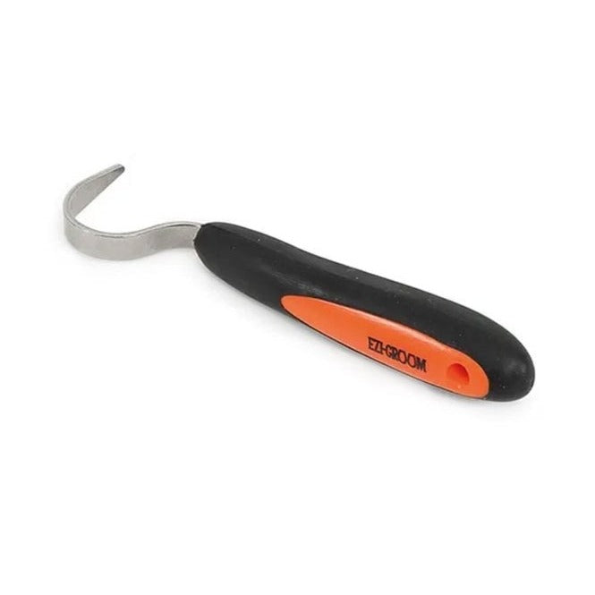 The Shires Ezi-Groom Grip Hoof Pick in Orange#Orange