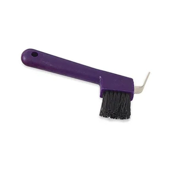 The Shires Ezi-Groom Hoof Pick/brush in Purple#Purple