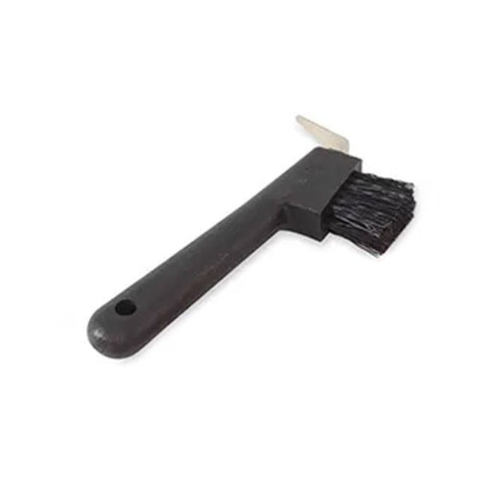 The Shires Ezi-Groom Hoof Pick/brush in Black#Black