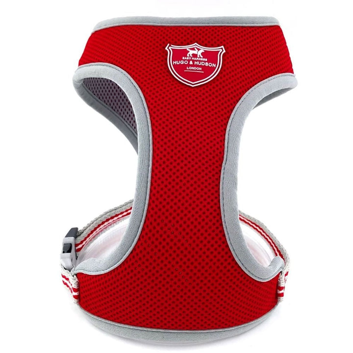The Hugo & Hudson Mesh Dog Harness in Red#Red