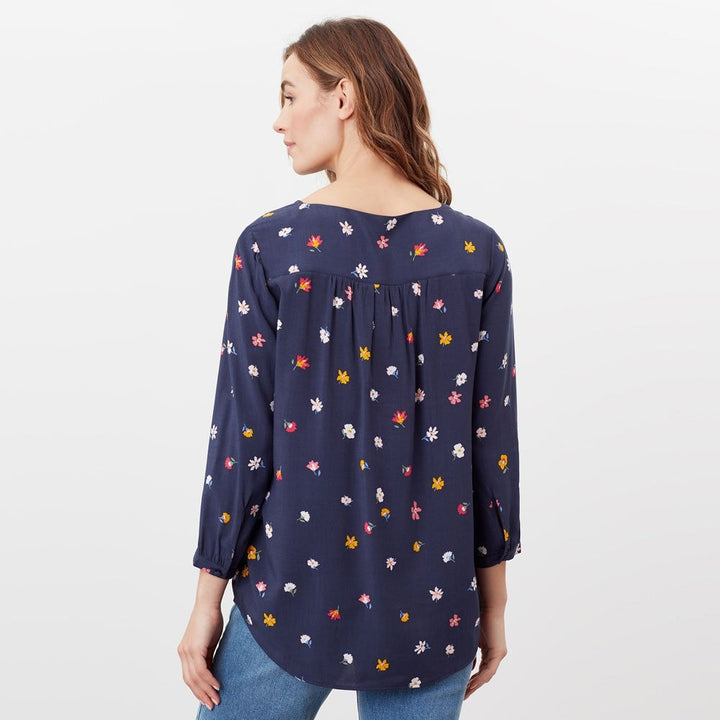 Joules Ladies Briella Curved V Neck Top