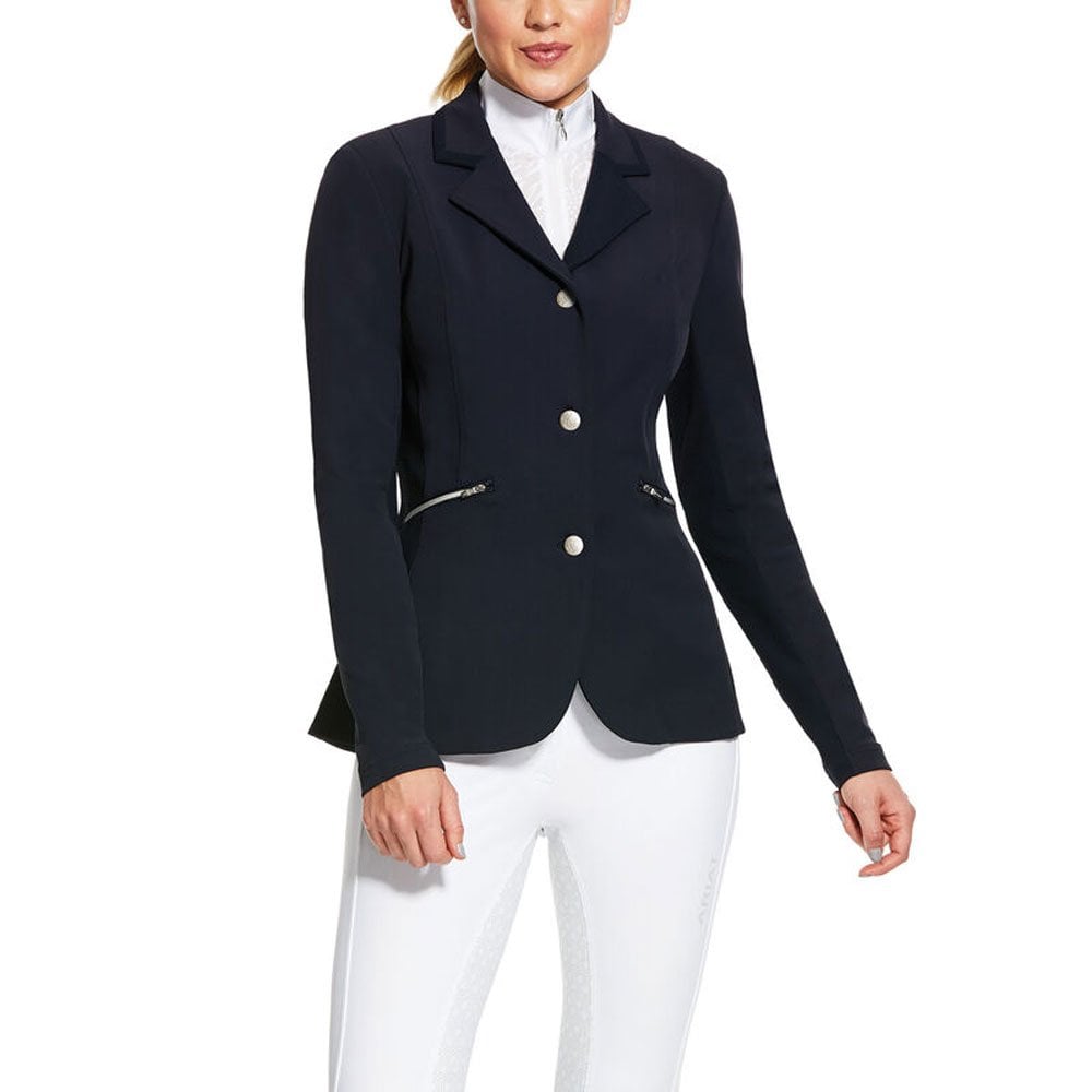 The Ariat Ladies Galatea Show Coat in Navy#Navy