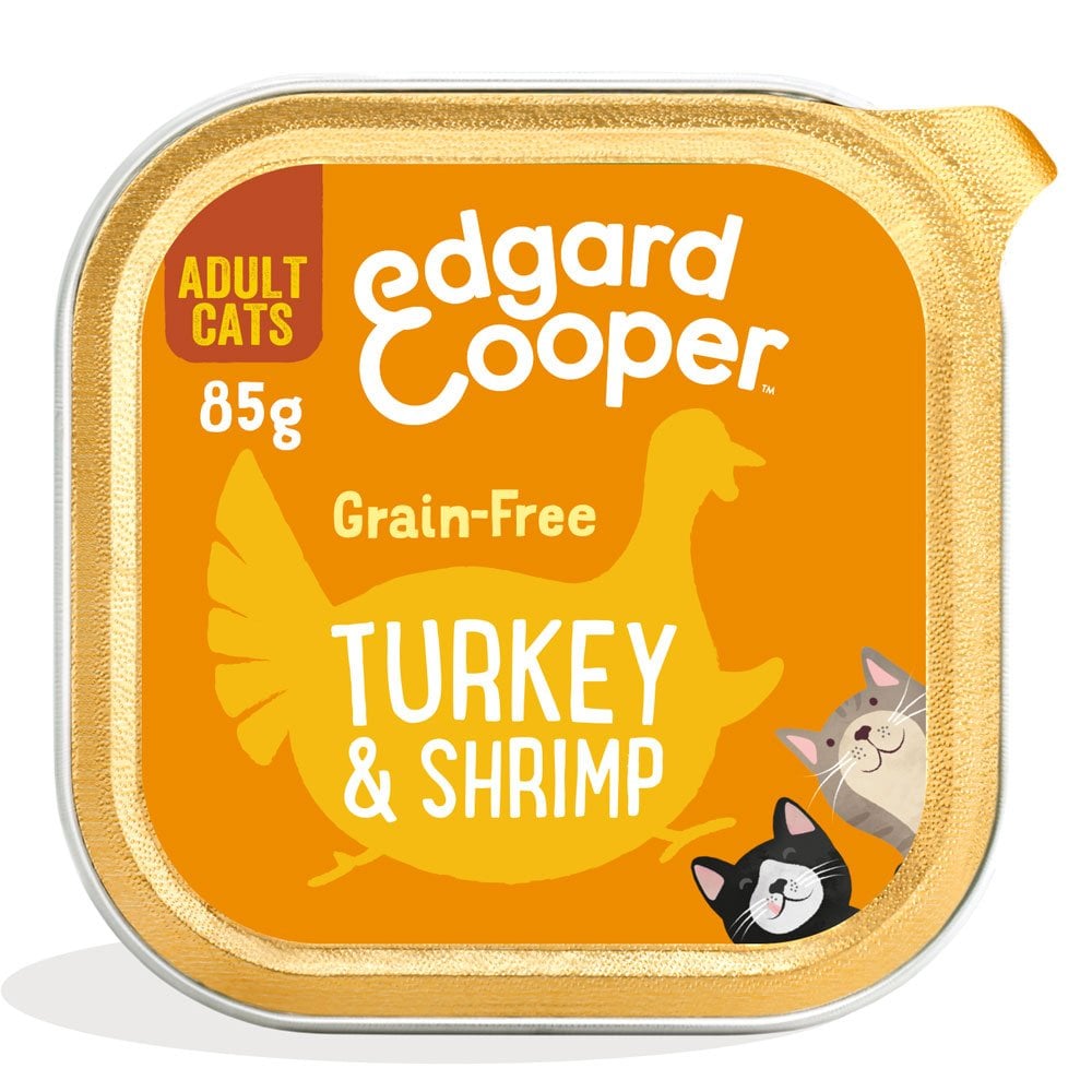 Edgard & Cooper Turkey & Shrimps with Turmeric, Basil & Cranberries for Cats 85g