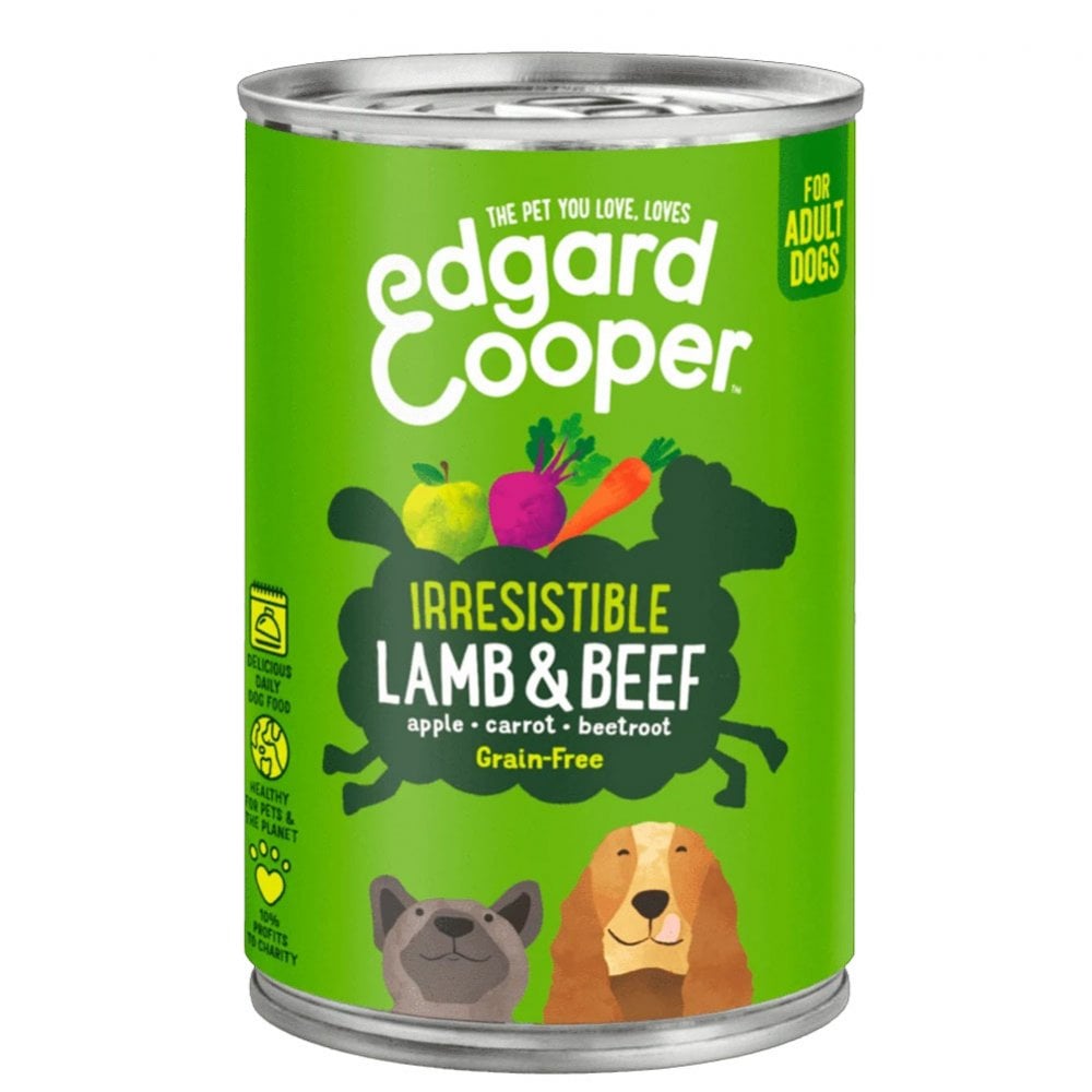 Edgard & Cooper Lamb & Beef with Apple, Carrot & Beetroot for Dogs 400g