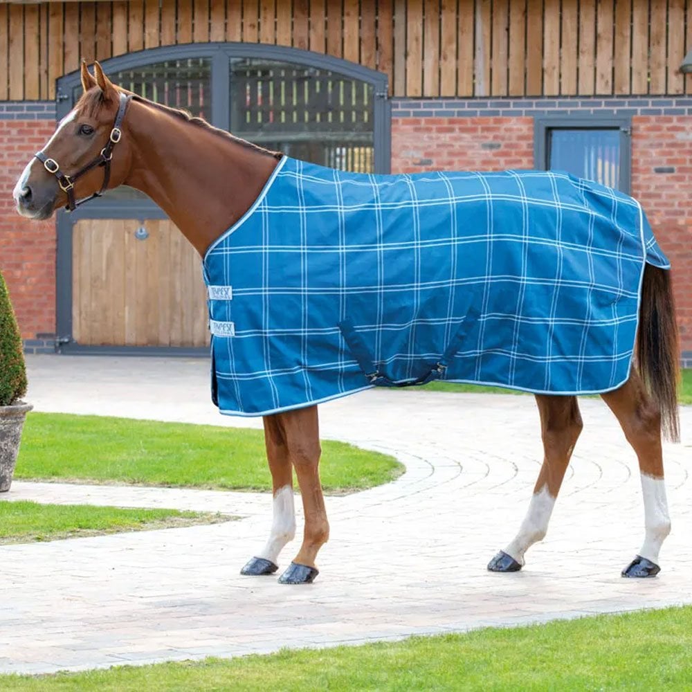 The Shires Tempest Plus Lite Stable Rug in Turquoise#Turquoise