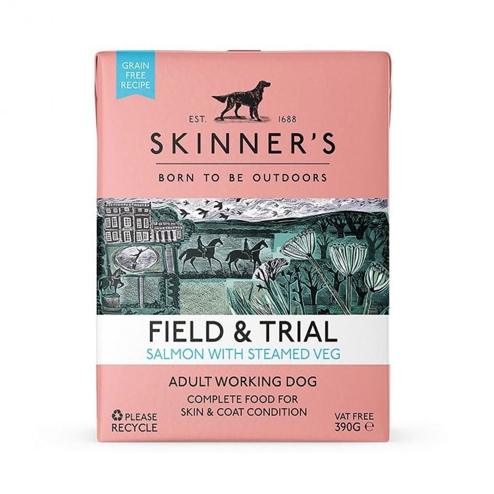 Skinners Field & Trial Adult Grain Free Dog Food with Salmon 390g