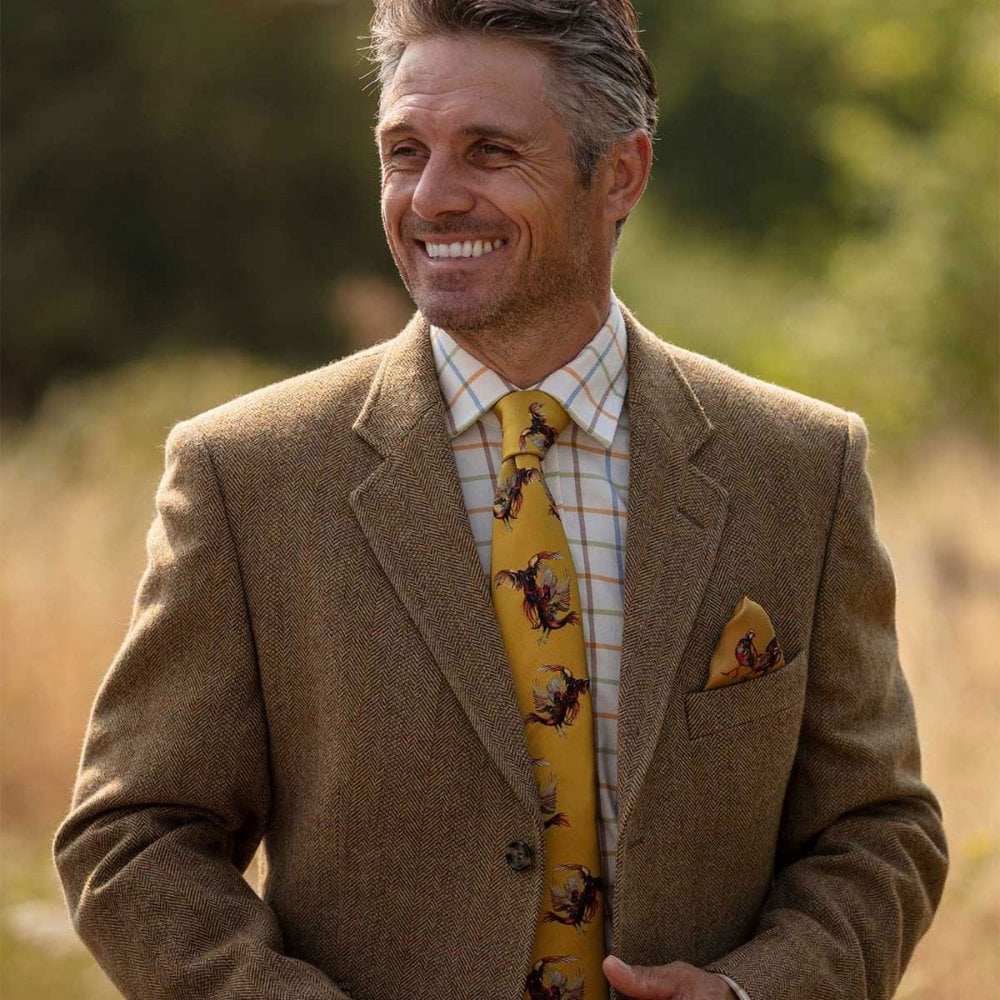 Clare Haggas Mens Spur Of The Moment Silk Tie