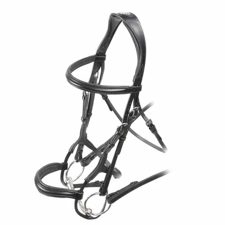 Velociti Rolled Padded Cavesson Bridle