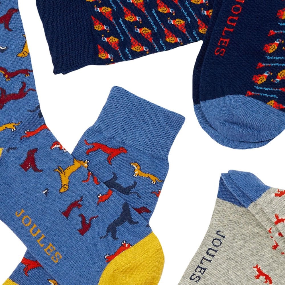 Joules Mens Striking Socks#Print