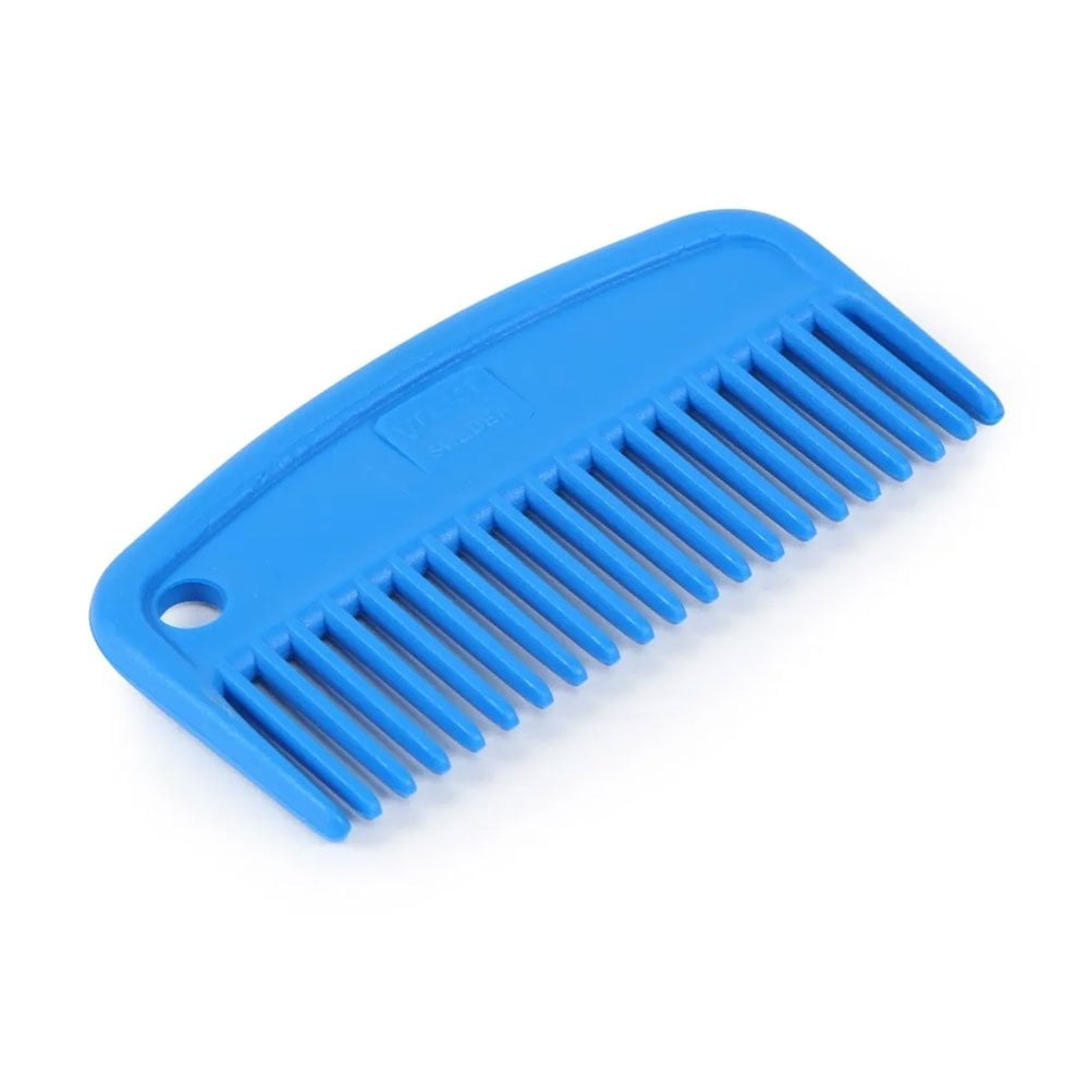 The Shires Ezi-Groom Plastic Mane Comb - Small in Blue#Blue