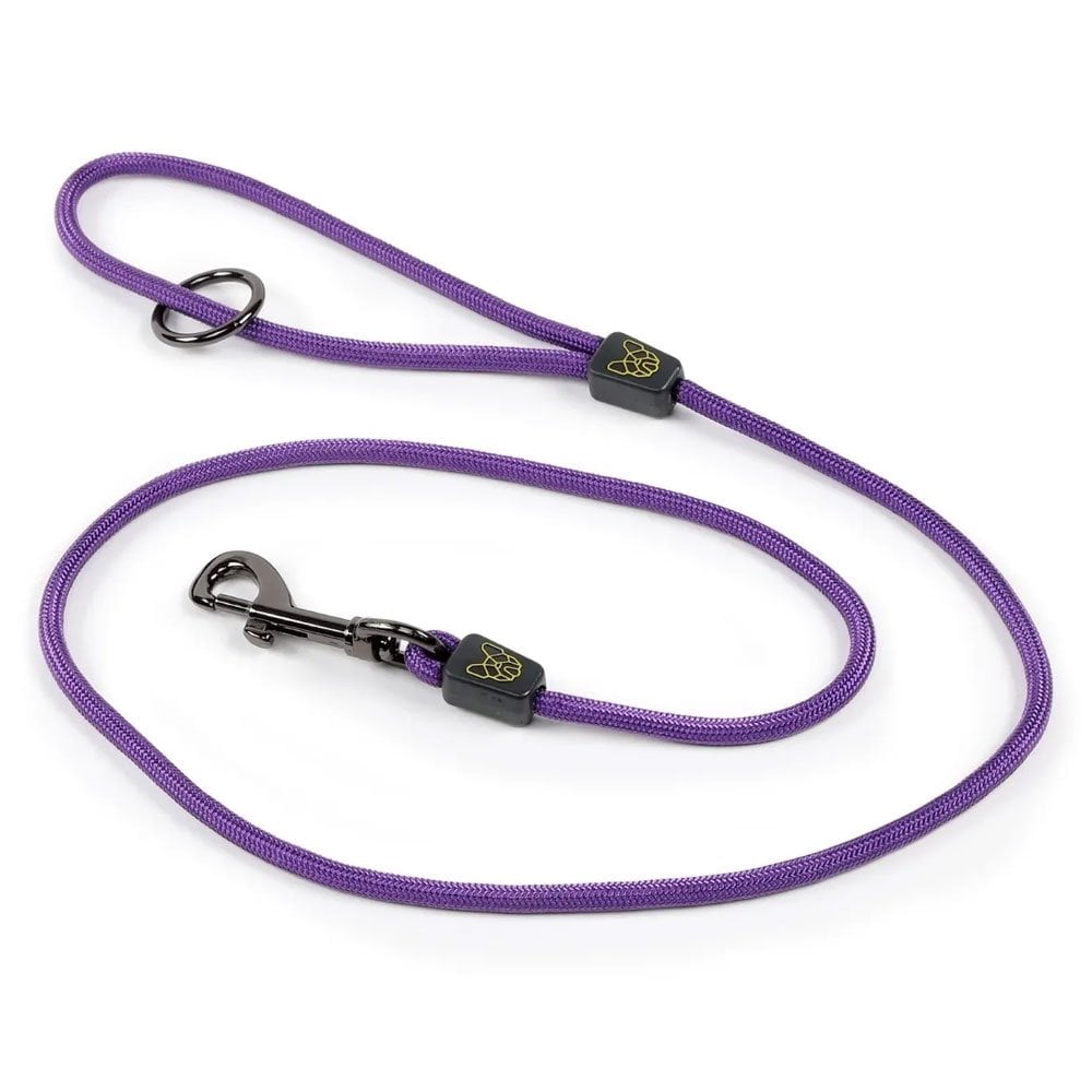 The Digby & Fox Rope Dog Lead in Purple#Purple