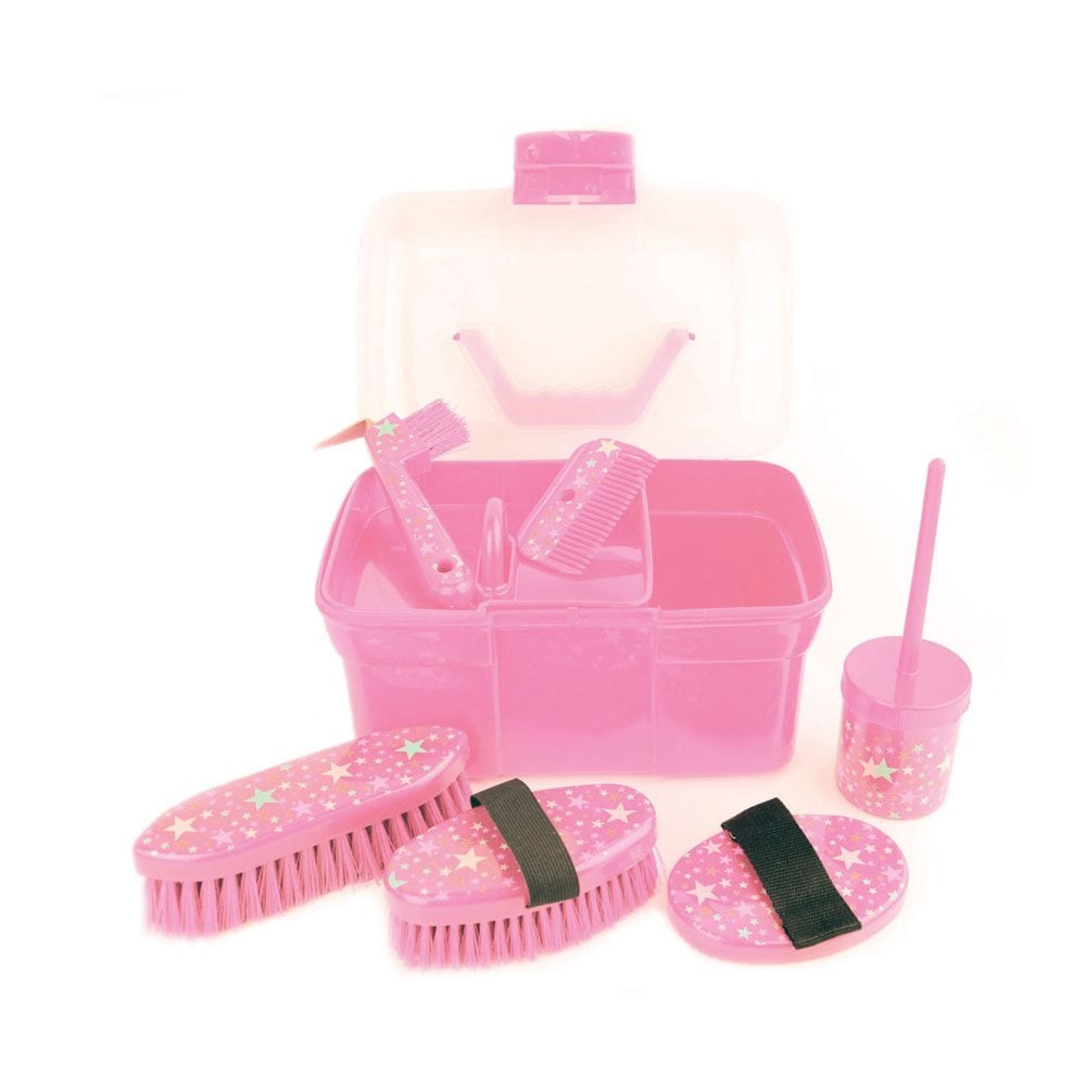 The Lincoln Star Pattern Grooming Kit in Pink#Pink