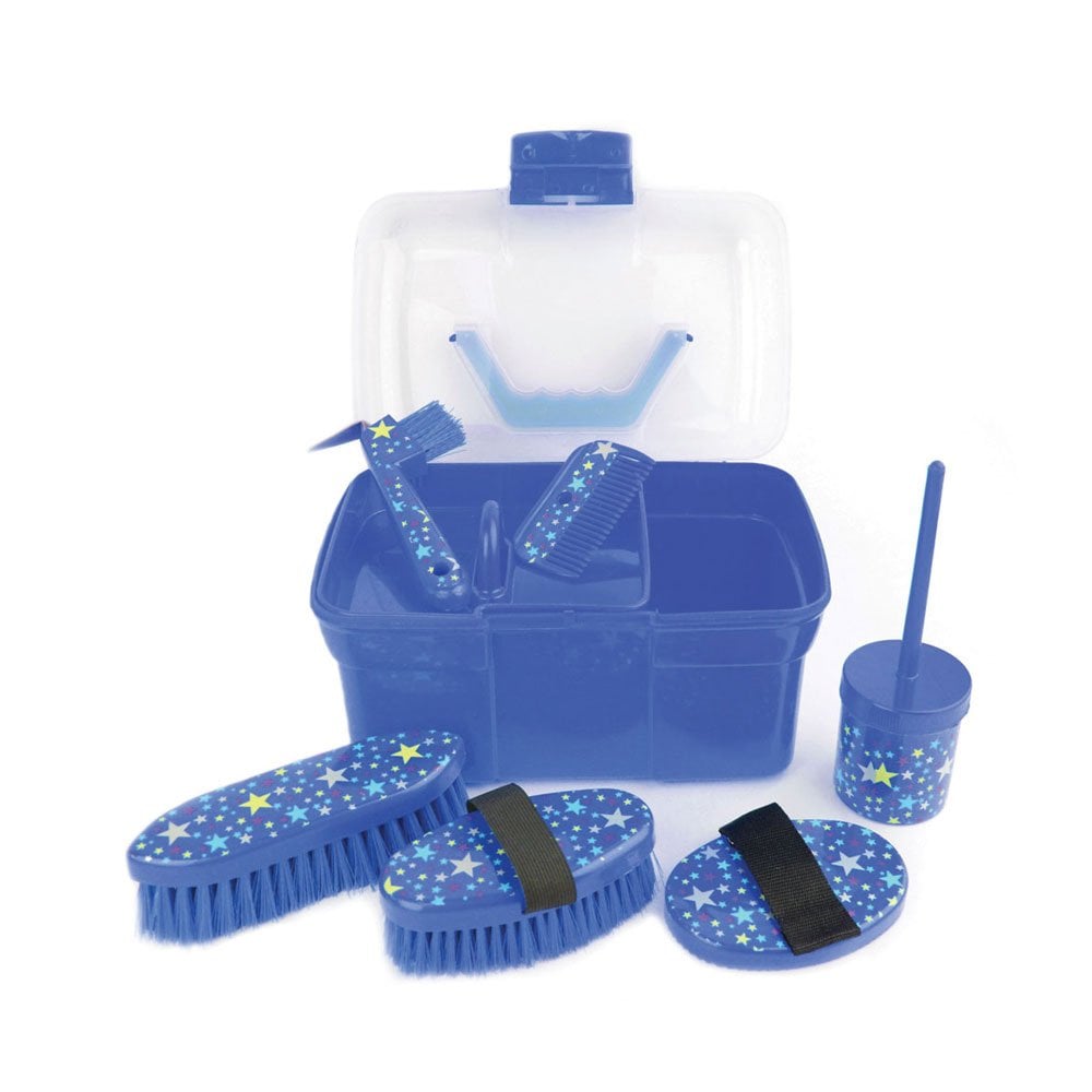 The Lincoln Star Pattern Grooming Kit in Blue#Blue