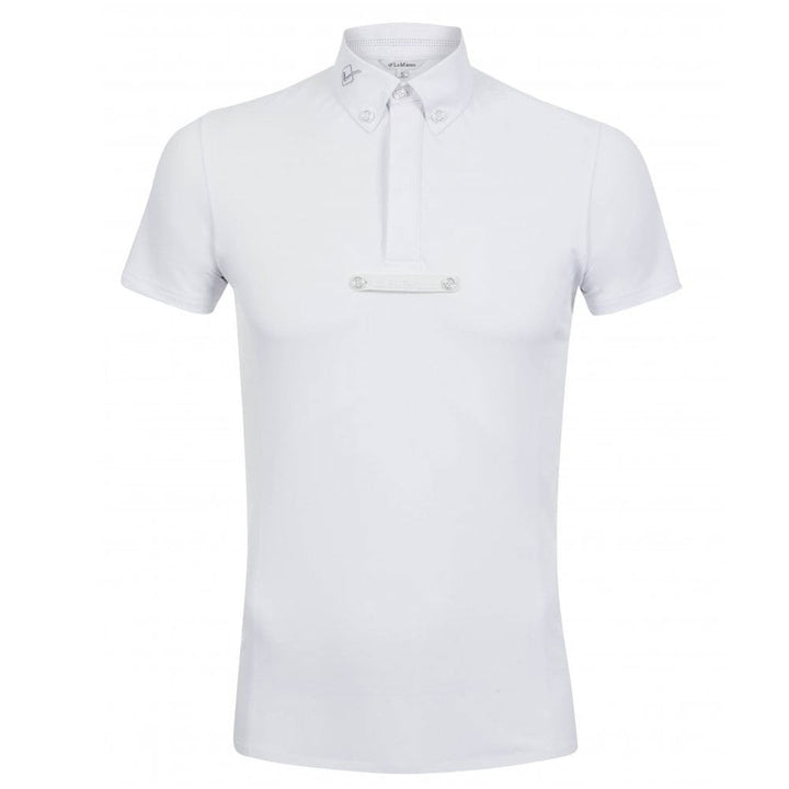 The LeMieux Mens Monsieur Competition Shirt in White#White