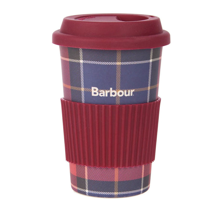 The Barbour Tartan Travel Mug in Navy#Navy