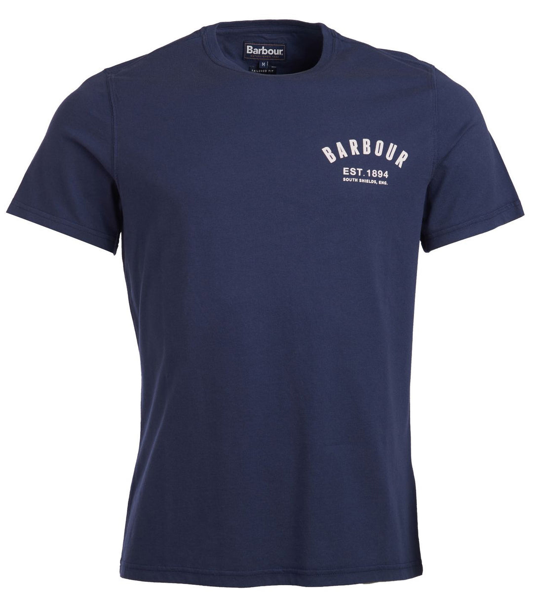 Barbour Mens Preppy Tee#Navy