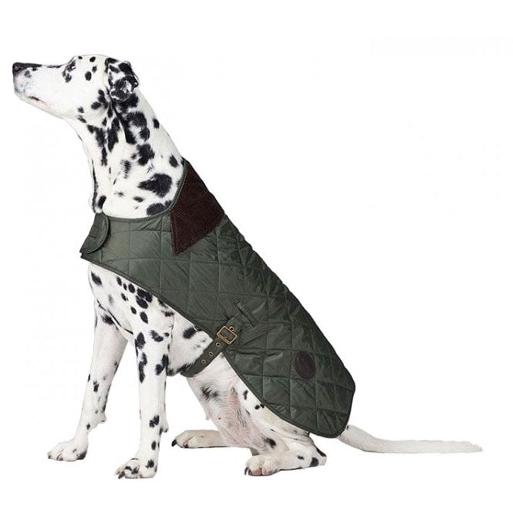 The Barbour Quilted Dog Coat in Green#Green