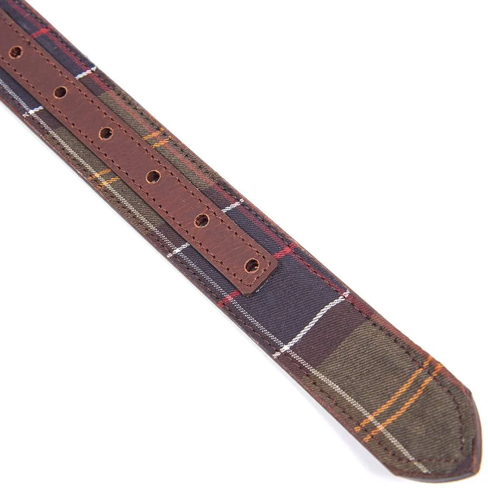 Barbour Mens Reversible Tartan Leather Belt