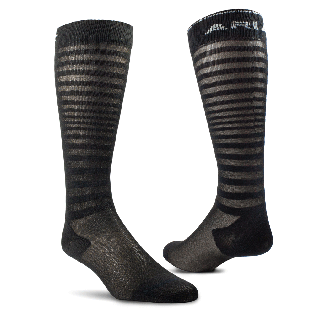 The Ariat Tek Ultra Thin Performance Socks in Black#Black
