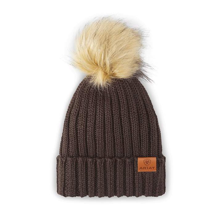 Ariat Ladies Cotswold Beanie in Brown#Brown