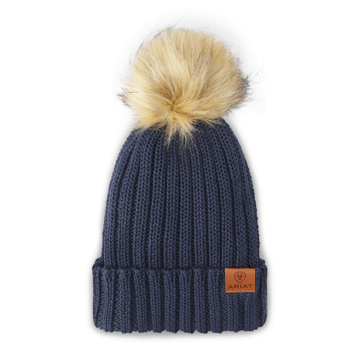 Ariat Ladies Cotswold Beanie in Navy#Navy