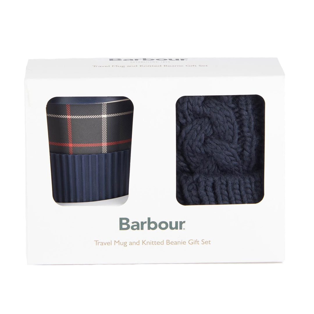 Barbour Ladies Tartan Travel Mug / Beanie