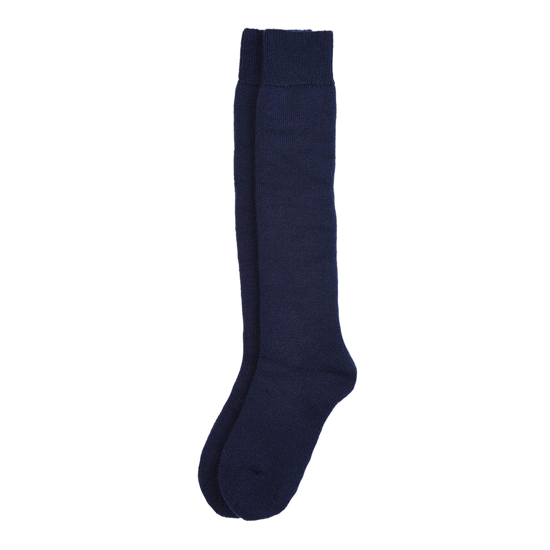 The Barbour Ladies Wellington Knee Sock in Navy#Navy